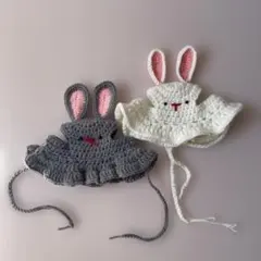 SALEイースター 犬用 帽子 うさぎ耳 桜 ニット帽 犬服 2個