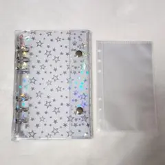 シール帳 A6 透明リフィル 10枚 シール台紙 バインダー