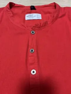 H&M DAVID BECKHAM M レッド長袖カットソー