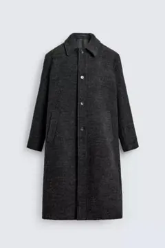 【新品未使用】ZARA ウール混テクスチャーコート M 定価29,990円