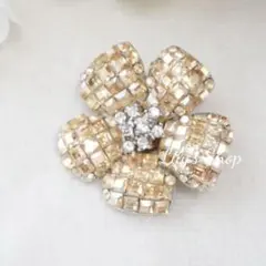 未使用に近い✨ フォクシー ブローチ シルバー ラインストーン