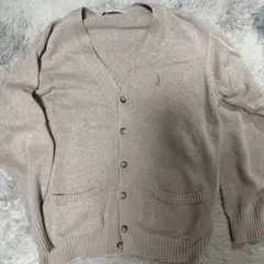 EAST BOY ベージュ Vネック カーディガン