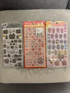 【正規品】ボンボンドロップミニ ハローキティ うるちゅる モンチッチ 3枚セット