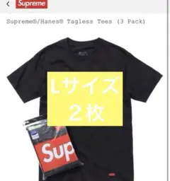 オ*デ様 Lサイズ２枚Supreme / Hanes Tagless Tees