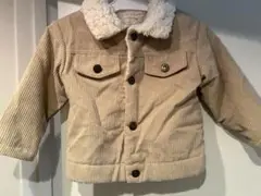 ベージュ コーデュロイ ジャケット
