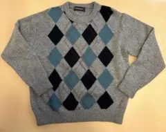 LINDENBERGH アーガイル柄セーター