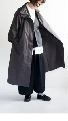 新品タグ有り／無印良品／大きいサイズL／ダークグレー／撥水スタンドカラーコート 2025年最新】無印良品 コート 撥水の人気アイテム - メルカリ