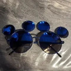 ミッキー型青サングラス