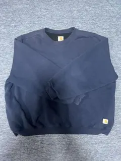 Carhartt ネイビー クルーネック スウェット　Big size