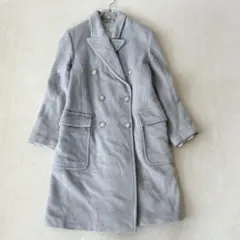 マックスマーラ　チェスターコート　ダブル　ロング　カシミヤ混　XL相当