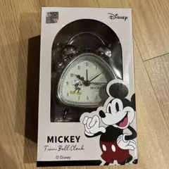 ディズニー ミッキーマウス 目覚まし時計 シルバー