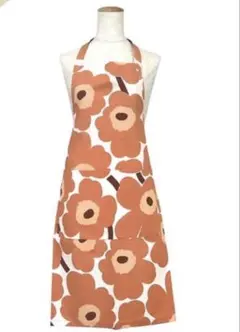 マリメッコ♪人気　ピエニウニッコ　エプロン　アプリコット