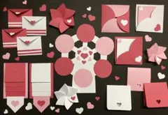 アルバム仕掛けパーツ【ぼたん×薄ピンク×ホワイト】