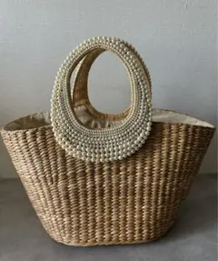 未使用保管品♡アナトリエ　籠バッグ　 ラタン かごバッグ リボンモチーフ グレー 楽天市場】anatelier アナトリエ ラタン リボンかごバッグ