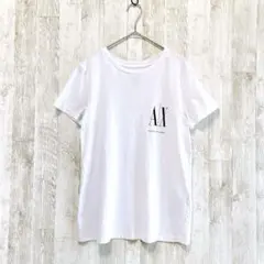 アルマーニ エクスチェンジ　Tシャツ　半袖　ホワイト　綿100% シンプル　夏