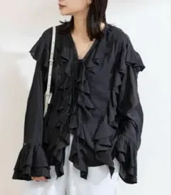 JOURNAL STANDARD ライトクロスラッフルブラウス