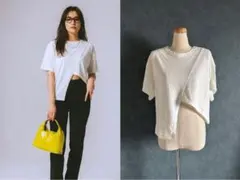 AZUL 白Tシャツ　アシンメトリーのサムネイル
