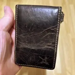 アインソフ　Ain Soph 小銭入れ　コインケース　カードサイズ　茶　ブラウン