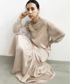 2/19までの最終お値下げ！！お値下げしてます♡ アメリ　レイヤードキャミドレス