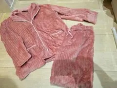 フリース ピンク ルームウェア上下セット　エメフィール