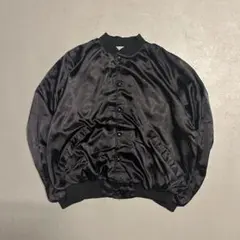 80s button stadium blouson "BLACK" USA製のサムネイル