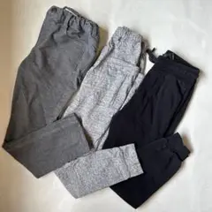 男の子　ボトムス3本セット　スウェットパンツ　テーパードパンツ　ストレート
