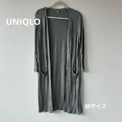 ユニクロ スリットロングカーディガン 長袖М