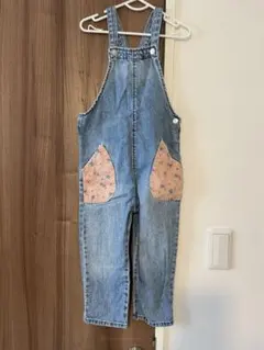 【ZARAKIDS】花柄デニムオールインワン