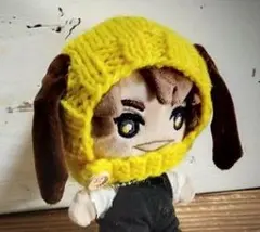 ストぬいサイズアウトフィット　ニットキャップ　黄色 3