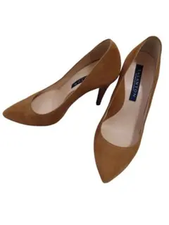 TALANTON ブラウン スエード ハイヒール 24.5cm