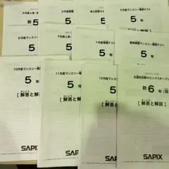 サピックス sapix 5年 2021年最新版テストセット十おまけ - メルカリ