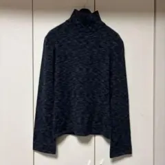 ルブランシュ❤︎ハイネックネイビーニットトップス⭐︎超美品！