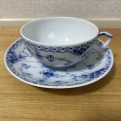 Royal Copenhagen ブルーフルーテッド ティーカップ&ソーサー