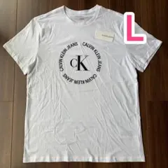 【新品】カルバンクライン Calvin Klein Tシャツ 白 メンズL