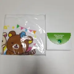 〈非売品〉リラックマ ハンドタオル ケース付メモパッド ２点セット
