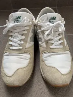 New Balance 420M ホワイト/グリーン スニーカー