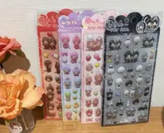 【海外製】ぷくぷくシール 3D立体シール4枚セット