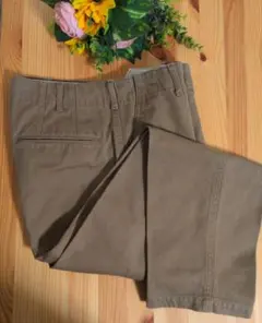 Uniqlo U / ワイドフィットテーパードアンクルチノ ベージュ