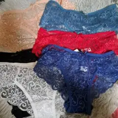 6枚セット セクシーショーツ 透け感 Lサイズ