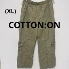 COTTON:ON カーゴパンツ カーキ ウエストゴム(XL)