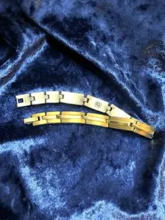 チタン　ゲルマニウム　ブレスレット シルバー ゴールドのサムネイル