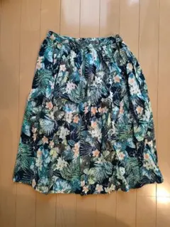 ROPÉ PICNIC　ボタニカルプリント フレアスカート　36