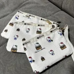 LeSportsac ハローキティ ポーチ 3点セットのサムネイル