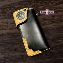 Gravy Leather サドルレザー ヌメ革 ライダース ロングウォレットのサムネイル