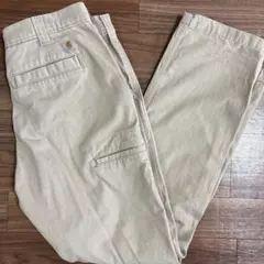 12 Carhartt ベージュ ワークパンツ　34×32 チノパン　パンツ