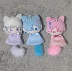 Re:ゼロから始める異世界生活 てるてるたぴぬい エミリア レム ラム まとめて