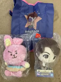 BTS ジョングク　BT21 COOKEY ぬいぐるみ　エコバッグ