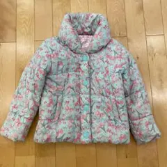 マザウェイズ  リボン柄ダウンコート　130㎝