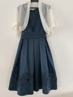 Twelve Agendaレース刺繍パーティードレス＆ボレロセット Mサイズのサムネイル