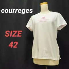 courreges　クレージュ　Tシャツ　カットソー　ロゴプリント　レディースのサムネイル